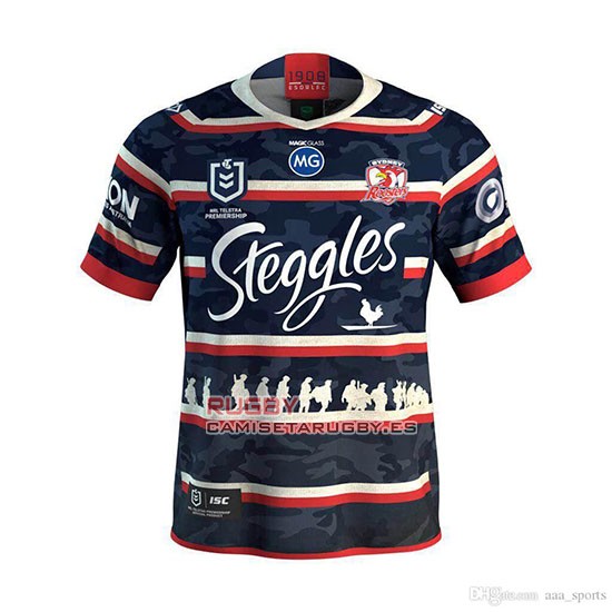 Camiseta Sydney Roosters Rugby 2019-2020 Conmemorative